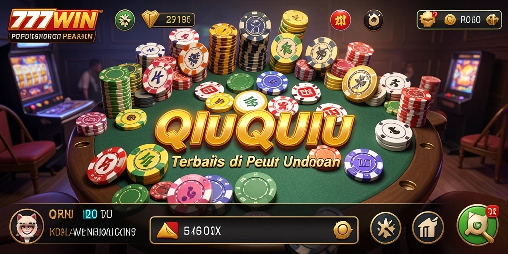 Tampilan gameplay QiuQiu yang seru dan menarik di 777WIN.