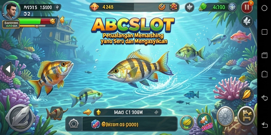Tampilan screenshot ABCSLOT menampilkan aksi memancing yang mendebarkan.