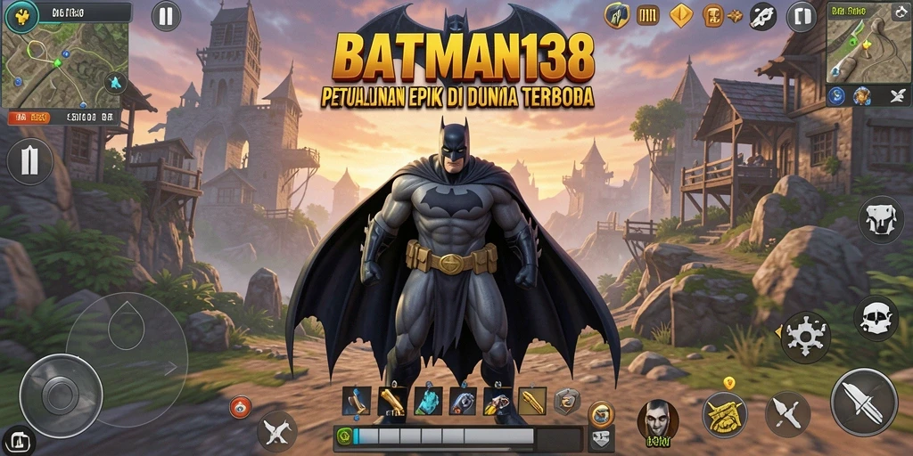 Screenshot gameplay <strong>BATMAN138</strong> yang menampilkan eksplorasi dunia terbuka.