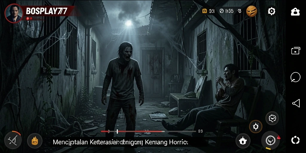 Tampilan mengejutkan dari permainan horror BOSPLAY77 yang menegangkan.