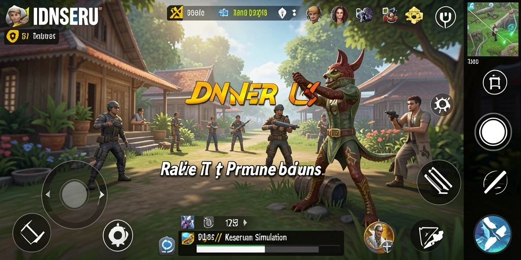 Tampilan menakjubkan dari gameplay IDNSERU yang penuh kreativitas.