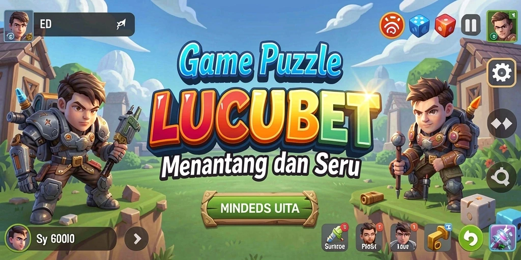 Screenshot LUCUBET menampilkan gameplay puzzle yang menantang.