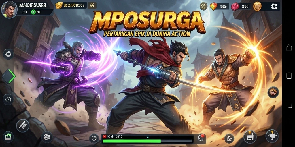 Tampilan menarik dari gameplay MPOSURGA dengan aksi penuh adrenalin.