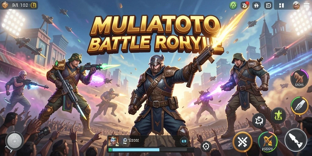 Gameplay Battle Royale mendebarkan dari MULIATOTO.