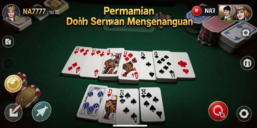 Screenshot gameplay seru dari NA777 yang menunjukkan aksi domino.