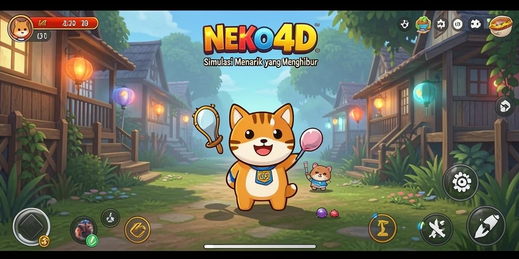 Tampilan gameplay menarik dari NEKO4D yang seru dan interaktif.