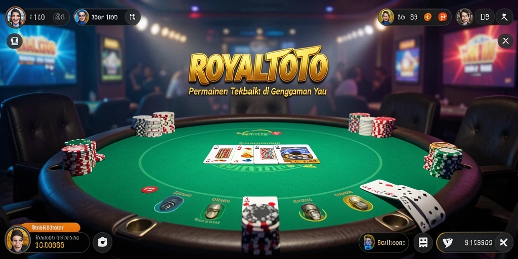 Tampilan gameplay seru dari game Poker ROYALTOTO.