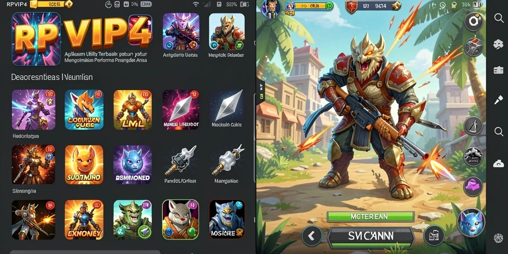Screenshot utama RPVIP4 yang menampilkan antarmuka aplikasi Utility.