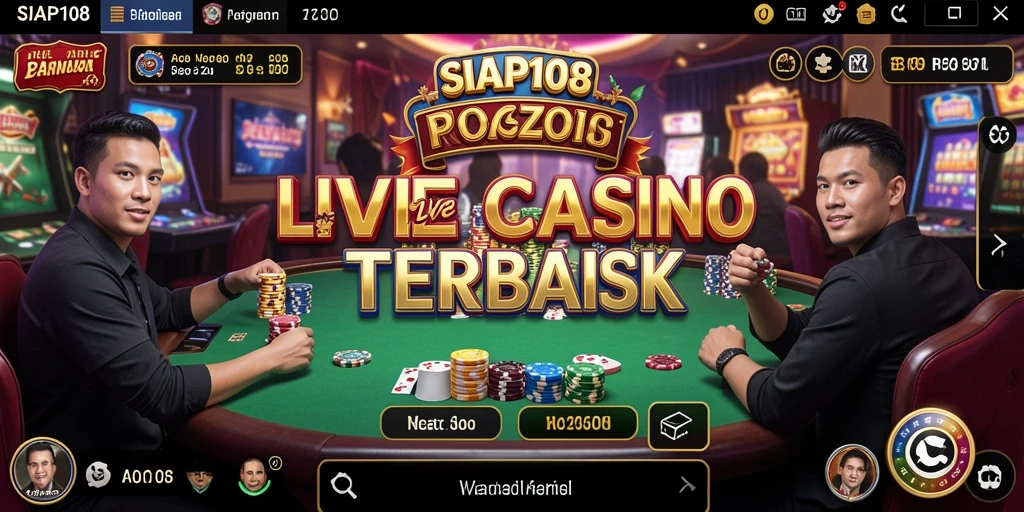 Tampilan gameplay Live Casino yang seru di SIAP108.