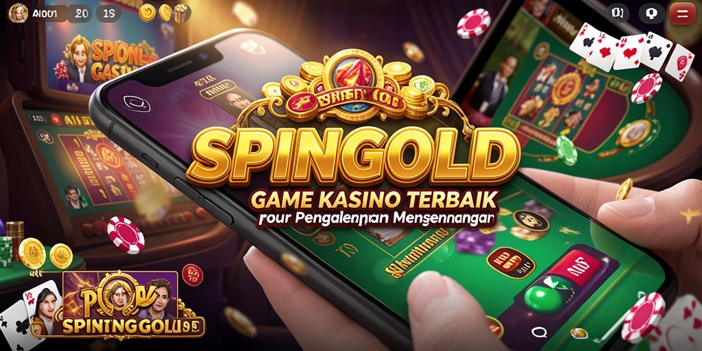 Tampilan gameplay SPINGOLD yang menegangkan dan mengasyikkan.