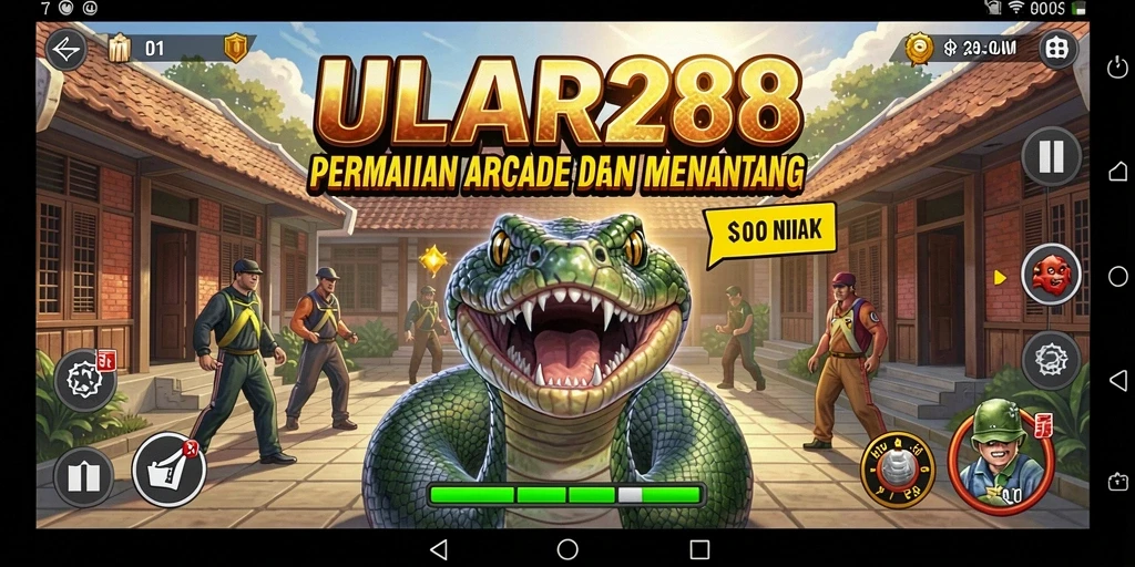 Tampilan gameplay ULAR288 yang seru dan menantang dalam genre Arcade.