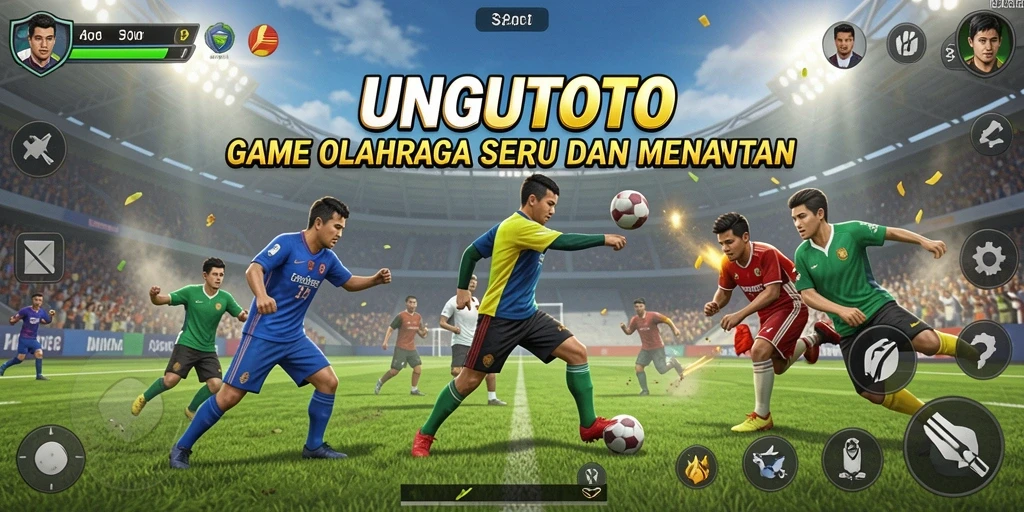 Tampilan gameplay yang seru dan dinamis di UNGUTOTO.
