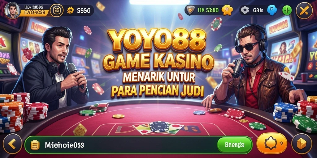 Tampilan gameplay menarik dari aplikasi Kasino YOYO88.